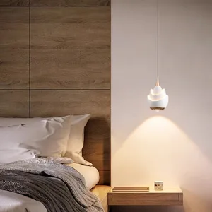 Modern Nordic Light Luxury Single Head Pendant Light New Simple Long Line Design for Restaurant Bar Adjustable Height for Small