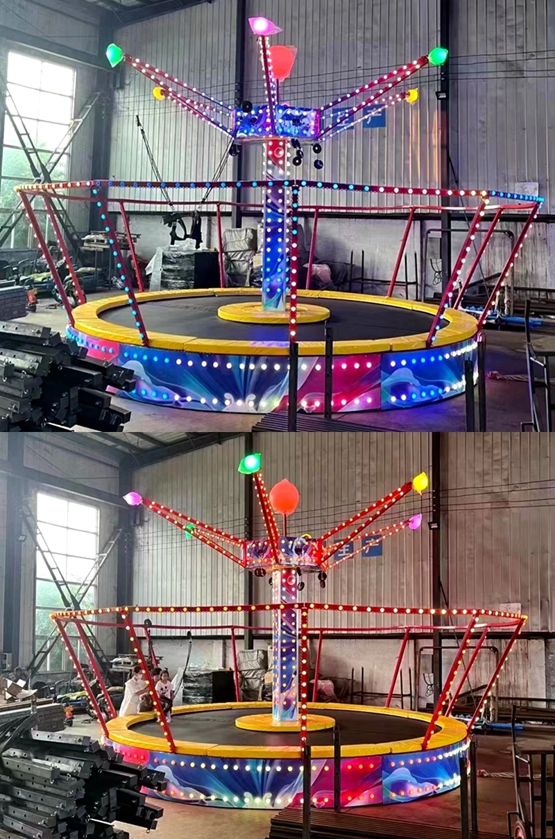 Factory supply garden outdoor inflatable bungee jumping trampoline for kids and adults Factory supply garden outdoor inflatable