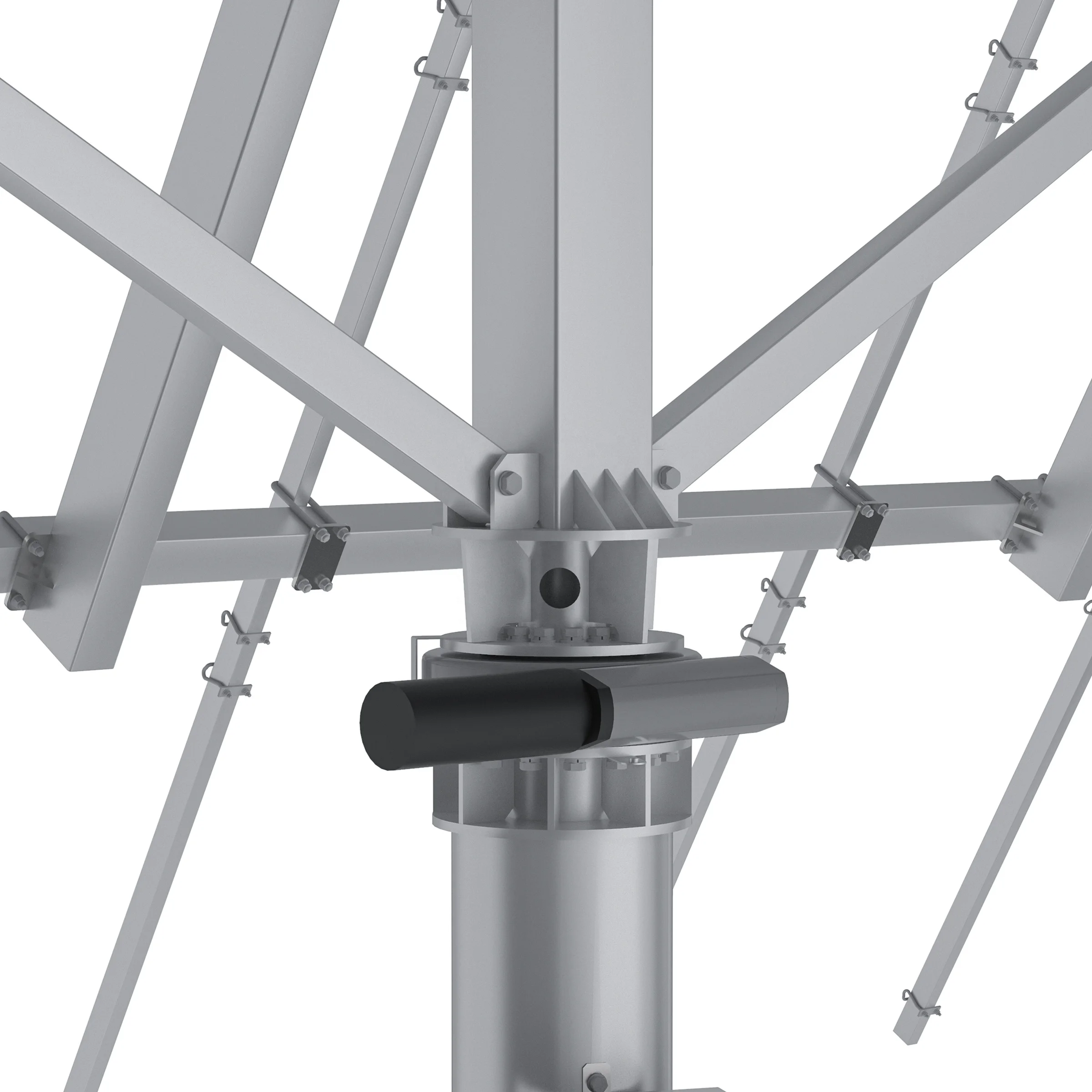 12kw HYS-24PV-78-M-2LSD разумный дизайн Солнечный трекер двухосевой поворотный привод авто