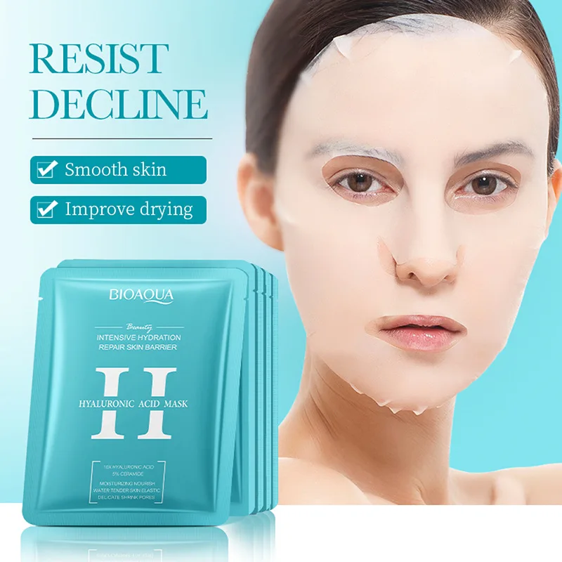Wholesale Facial Serum Mask Hydrating Moisturizing Brightening Niacinamide Hyaluronic Acid Snail Vitamin C Sheet Face Mask