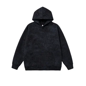 OEM Men's Winter Pullover Hooded Unisex Sweatshirt for Embroidered Long Sleeve Solid Stars Dirty Stars Made Knitted OEM Hooded