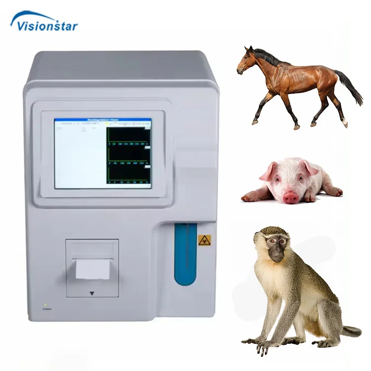 Animal Pet Automatic CBC Blood Test Machine for Dogs Vet Hematology Analyzer Price