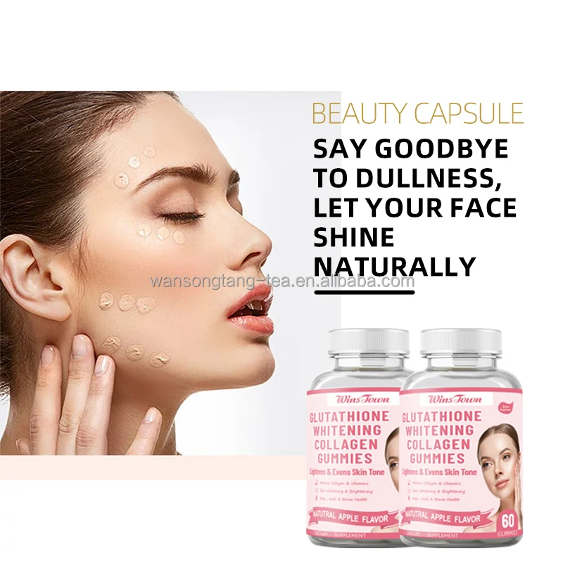 Winstown Organic Skin Whitening Gummies Dark Spots Treatment Hyperpigmentation Care Skin