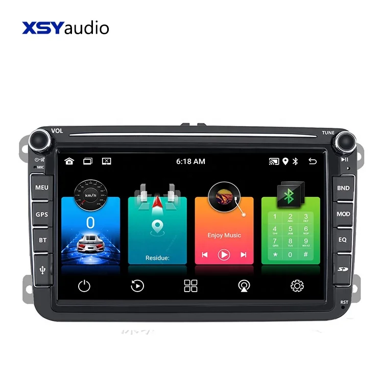 CPU Android Car DVD Player Android Auto Car Stereo Made in China 8227L 8 Inch 16GB for VW Polo Passat Golf Mk4 Android 11 System