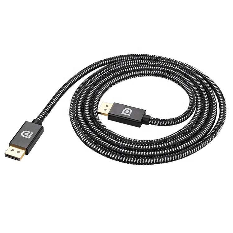 
Кабель для дисплея ult-unite DisplayPort в нейлоновой оплетке с алюминиевым корпусом 4K @ 60 Гц 2K @ 144 Гц DP 1,2 шнур 