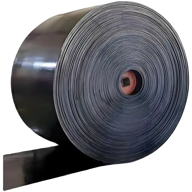 Rubber conveyor belts for gravel Abrasion resistant fabric conveyor belts Rubber V-belts