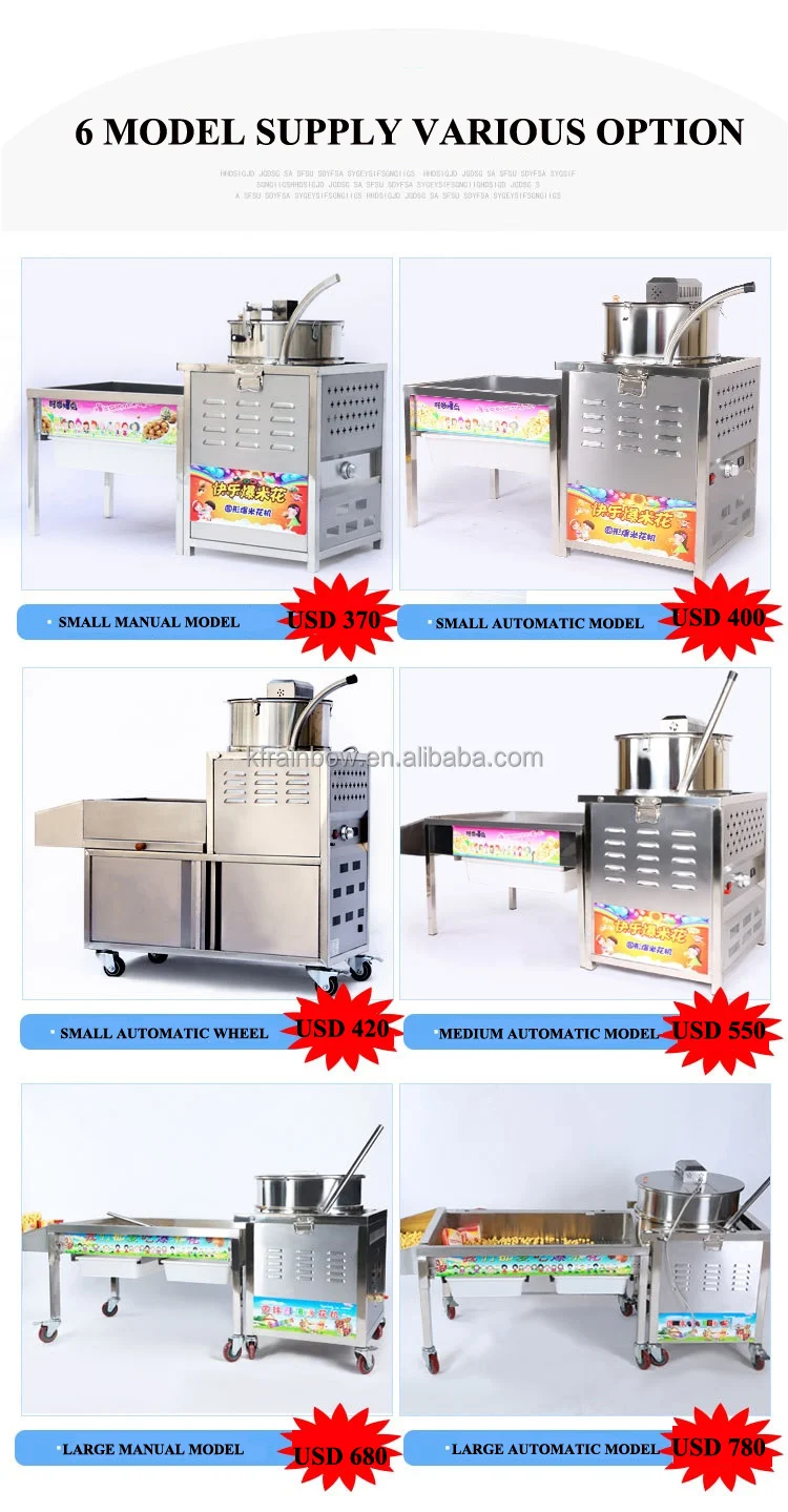 Best Price Round Caramel kettle type popcorn making machine