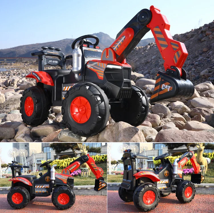 Children's toys massive discount electric excavator bulldozer car made in China Cheap price popular in Vietnam with good quality