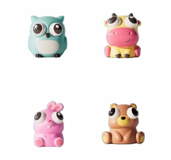 Factory Hot Selling Custom  Animal Popping Out Eyes Squeeze Fidget Decompression  Toys Popping Candy Squeeze Toys With Candy