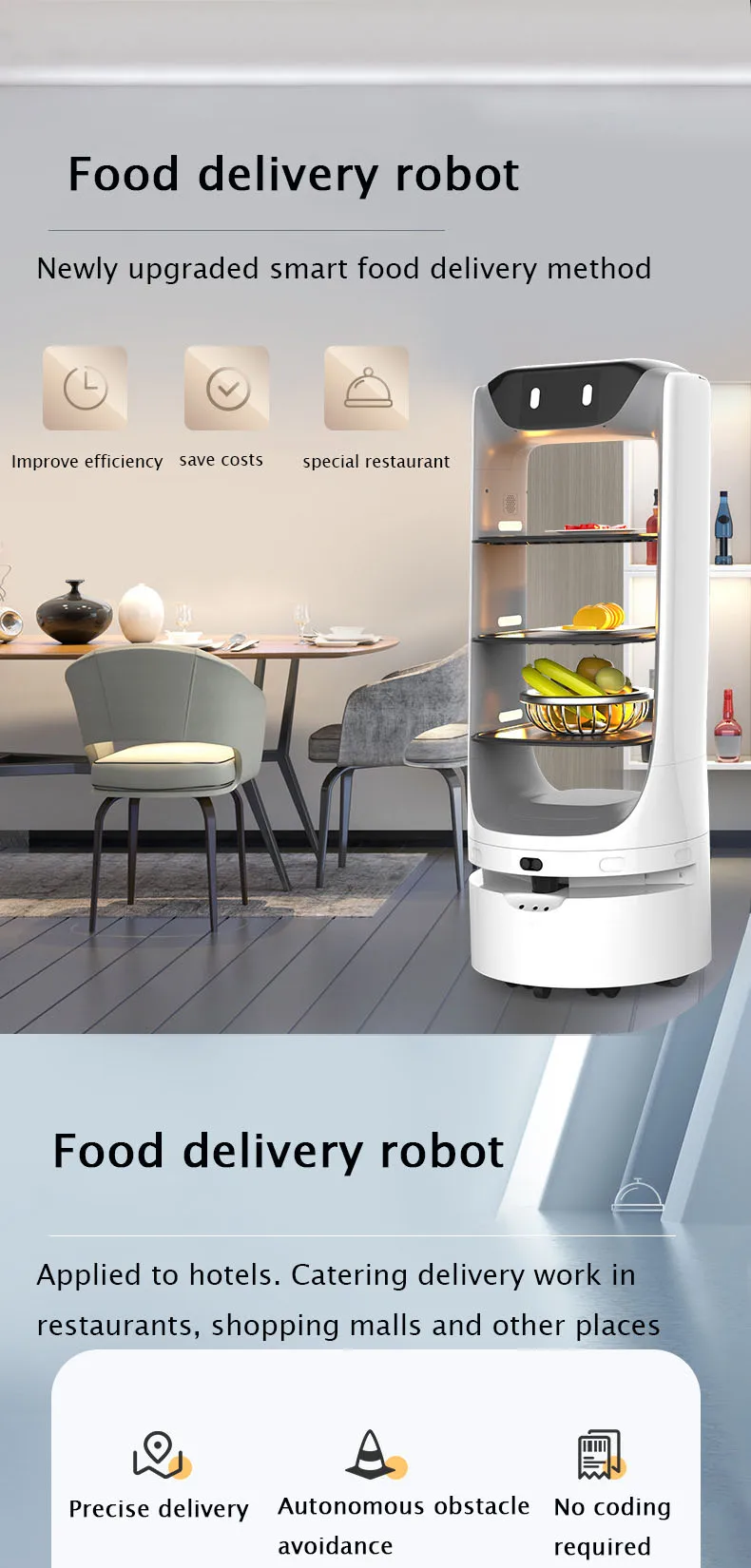 2024 Delivery Robot - Intelligent Food Delivery Solutions
