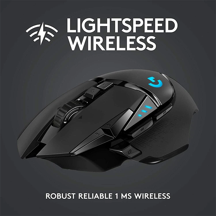 Logitech G502 Lightspeed Wireless Gaming Mouse with Hero 25K Sensor, PowerPlay Compatibl aperçu 2