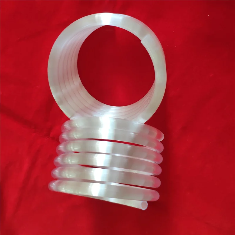 
Индивидуальная молочная белая кварцевая катушка, Кварцевая спиральная стеклянная трубка, Кварцевая спиральная трубка для муфельной печи 