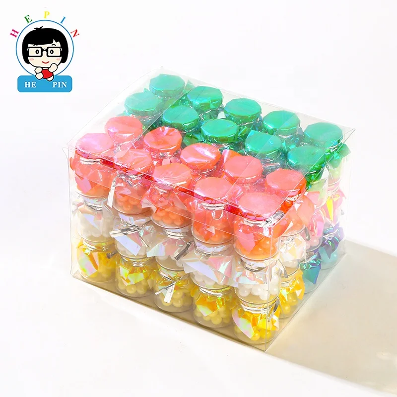 High Quality Pearl Shaped Pressed Tablet Candy Popular Colorful Hard Candy With Bottle