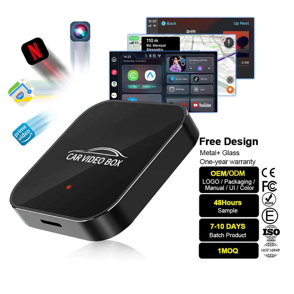 Android 12 Multimedia Video Box Android Auto Wireless Car Play