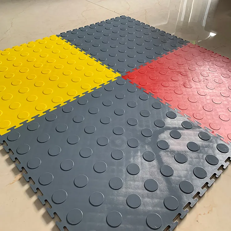 Heavy Load Garage Parking Lot Workshop Warehouse Office Flooring Anti slip Floor Interlocking PVC Tile