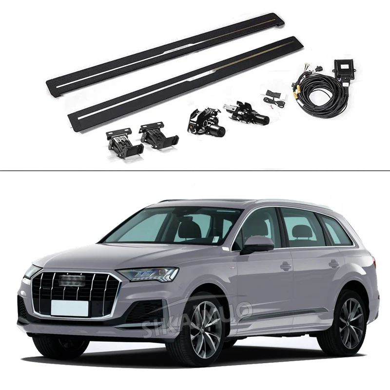 Nerf Bar アウディQ5 2008-2017のランニングボードサイドステップNERFバー Running Board Side Step Nerf Bar for Audi Q5 2008 - 2017 Audi Q5 パーツ（サイドステップ｜外装・エアロパーツ