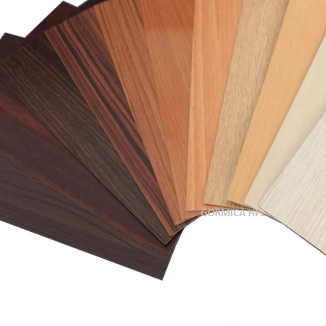 Formica Cigarette Burn Resistant Hpl Board Hpl Laminate For Teak Wood Grain Sheet With Good Quality