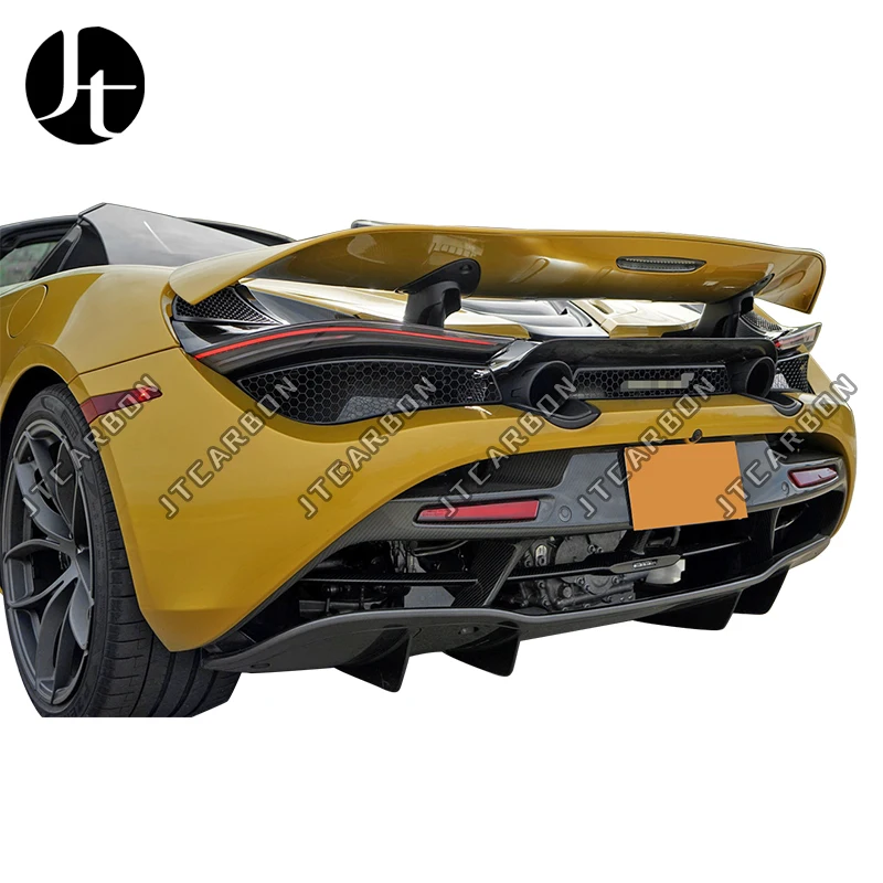 Carbon Fiber Rear Bumper For Mclaren 720s Coupe Spider Trunk Diffuser ...