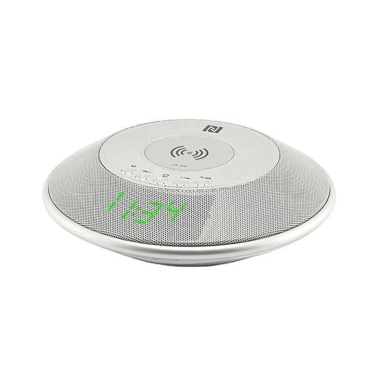 JY32C Alarm Clock Wireless Speaker Wireless Charging Alarm Clock Radio With Blue Tooh Speaker With Wireless Charger With Clock
