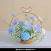 Motif Coquelicot Marguerite Bleue