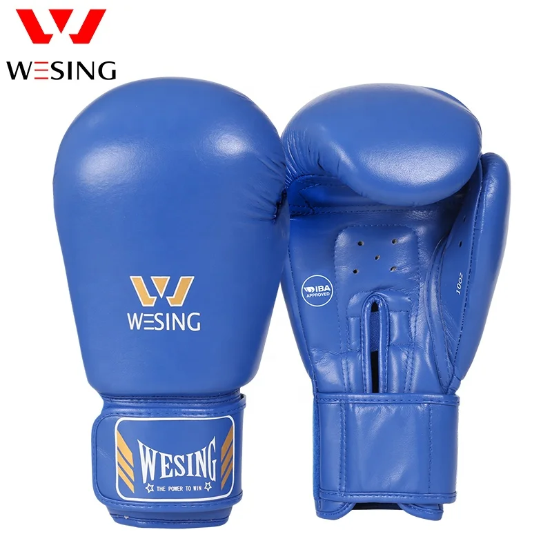 WESING Professional High Quality IBA Approved Custom Boxing Gloves Microfiber Leather Boxing Gloves