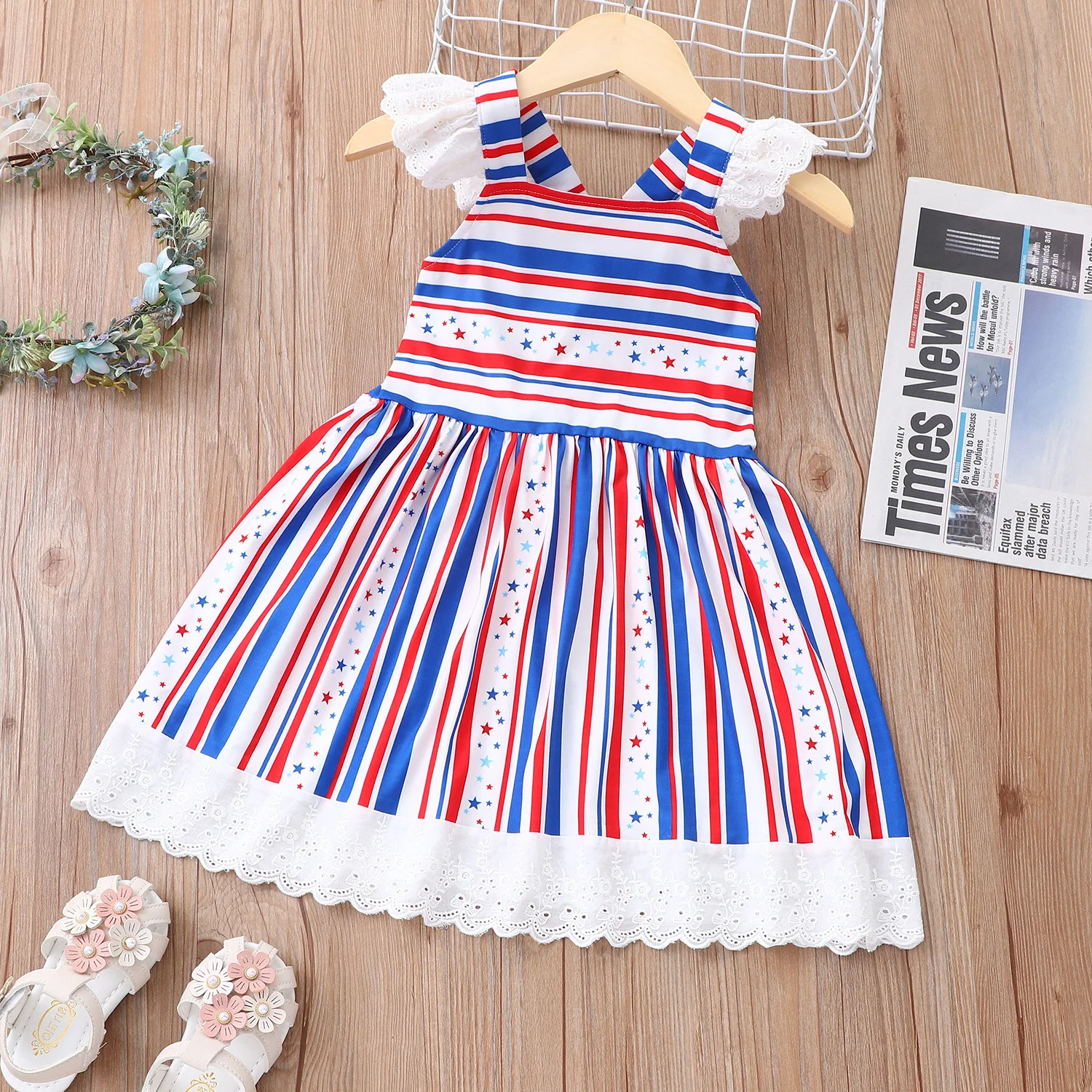 Vestido Patriótico De Verano Del 4 De Julio Para Niñas,Ropa Con  Volantes,Espalda Descubierta,Novedad De 2021 - Buy Vestidos De Bebé Niña  Vestidos,Vestido De Verano,Los Niños Vestido Product on Alibaba.com