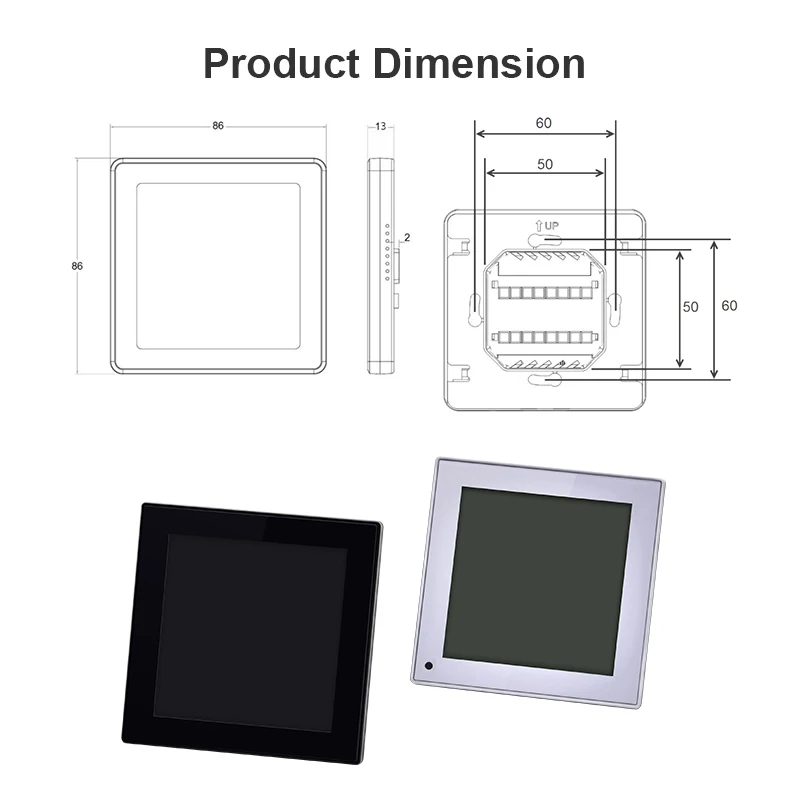 Bandary Fan Air Conditioner Fan Coil Conditioner Modbus Thermostat Temperature Controller manufacture