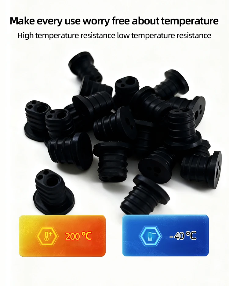 product industrial epdm rubber stopper high temperature resistant plug pipes valves equipment ports dustproof shock absorbing-4