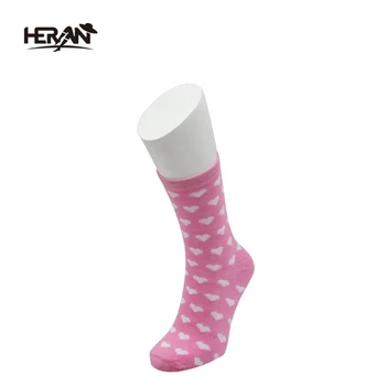 High quality bulk 100% cotton happy slouch socks for women