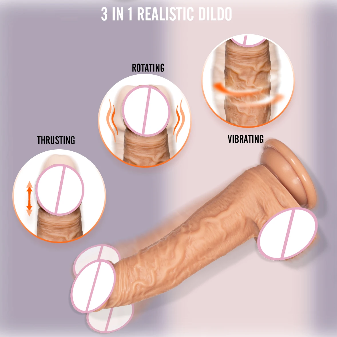 Wireless Remote Control Retractable Swing Dildo Vibrator Warming Thrusting Rotating Vibrating Realistic Dildo for Women Sex Toys