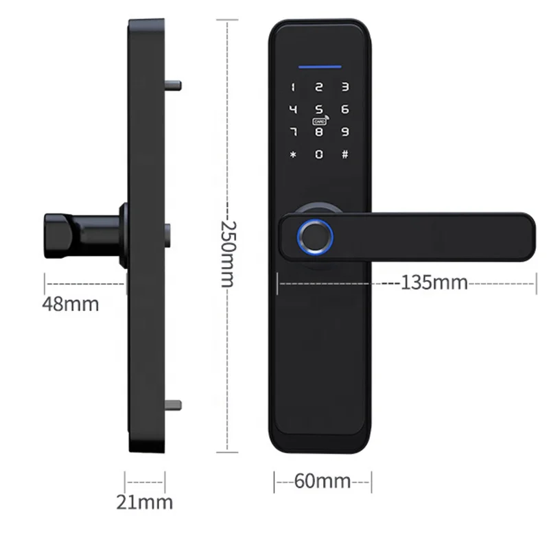 TTLock X2  Smart Euro Keyless Digital Locks Passcode Fingerprint Door Lock