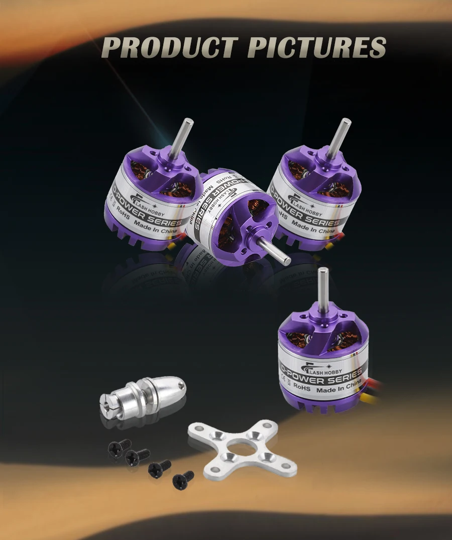 D2830 Brushless Outrunner Motor 750kv 850kv 1000kv 1300kv For Rc