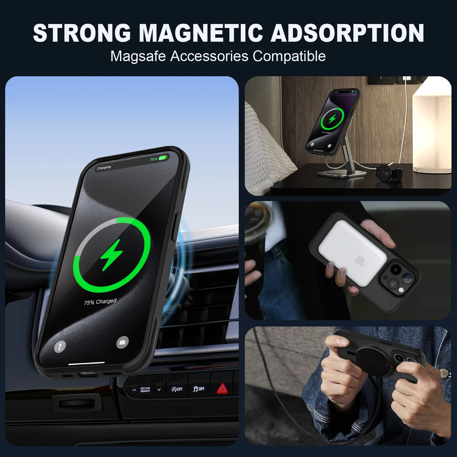 New Case For Magsafe,Luxury Wireless Charging Protective Cover