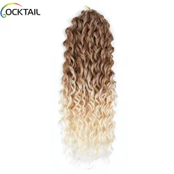 Jessica Ocean Water Wave Twist Crochet Hair Ombre Blonde Loose Deep Wave Braiding Hair Extension