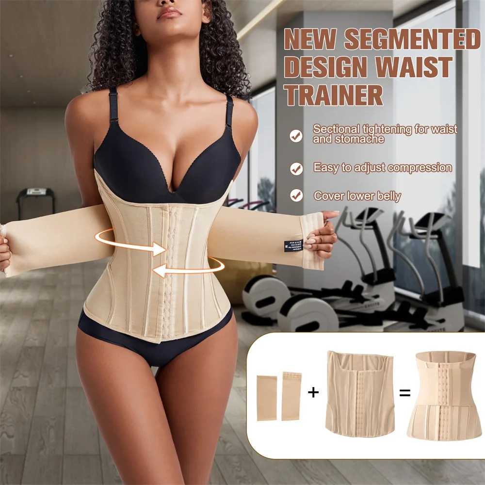 High Quality Full Body Cinchers Belly Tummy Control Shapewear Women Wrap Corset Trimmer Belt 9698