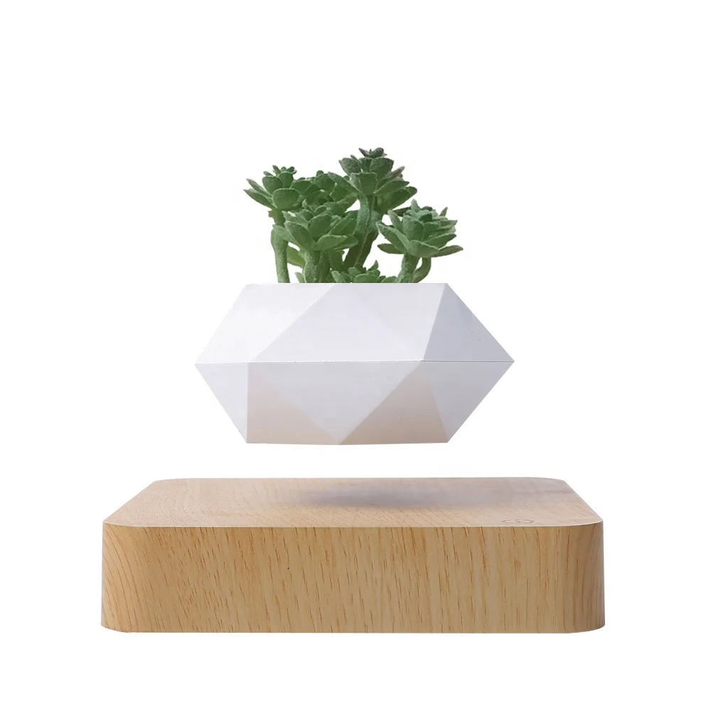 HCNT  New Design Magnetic Floating Levitating Flower Pot Plant Pot Bonsai