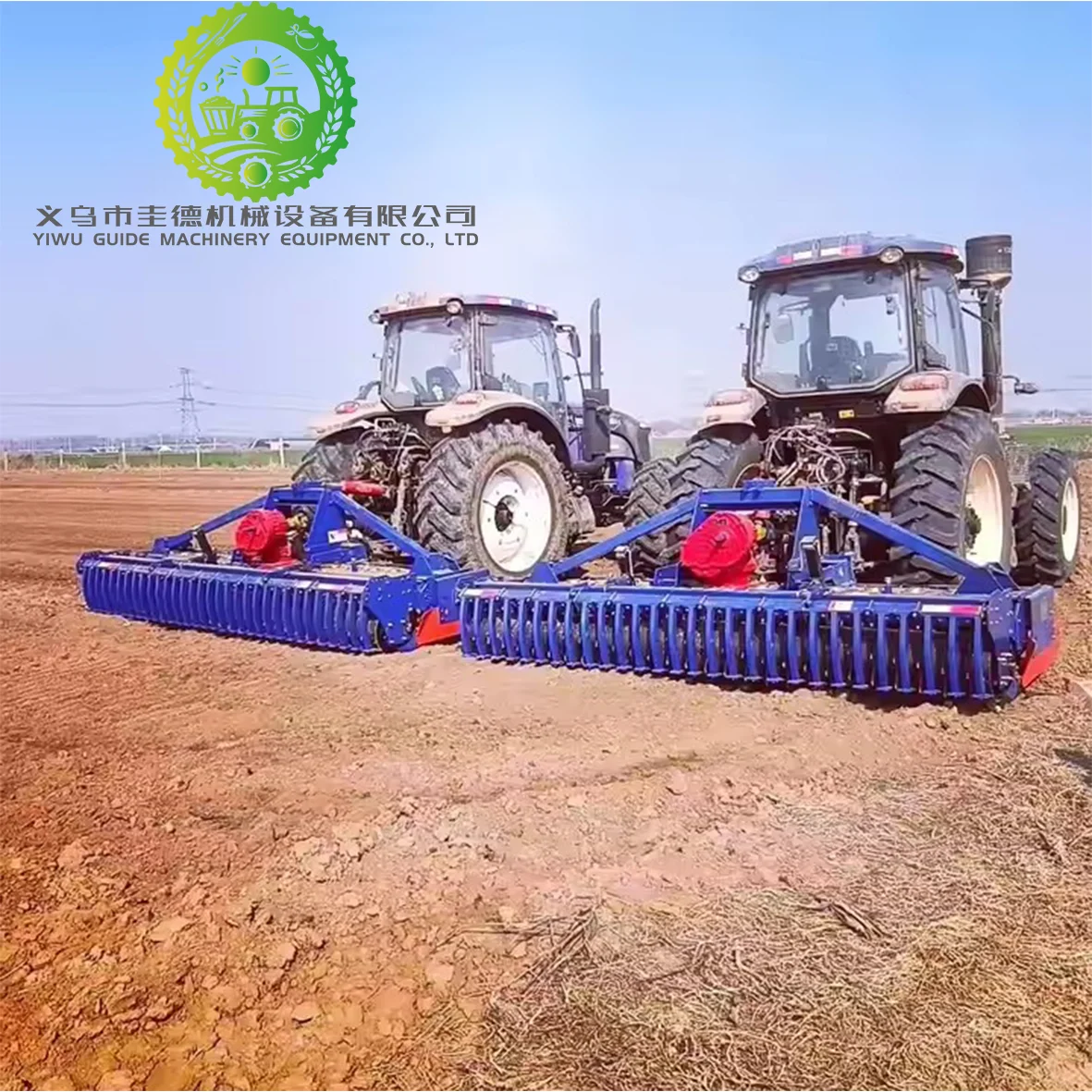 Heavy Tractor Three-Point Hitch Power Drive Rotary Rake Rakes PTO Core ...