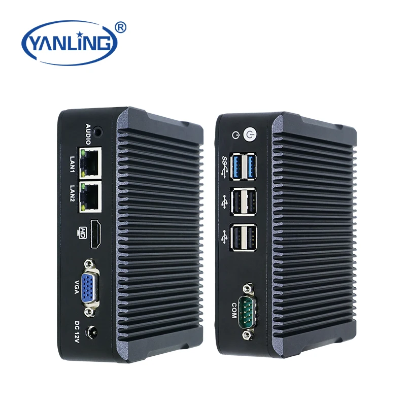 Yanling Mini PC - Dual NIC, Fanless, Quad Core Intel J1900