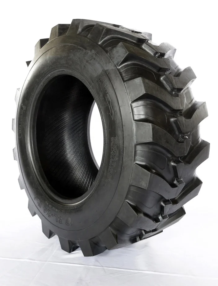 Backhoe Loader Tyres With Extended Service Life Pr12 Bias Tubeless Tire 17.5l24 17.5lx24 17.5l