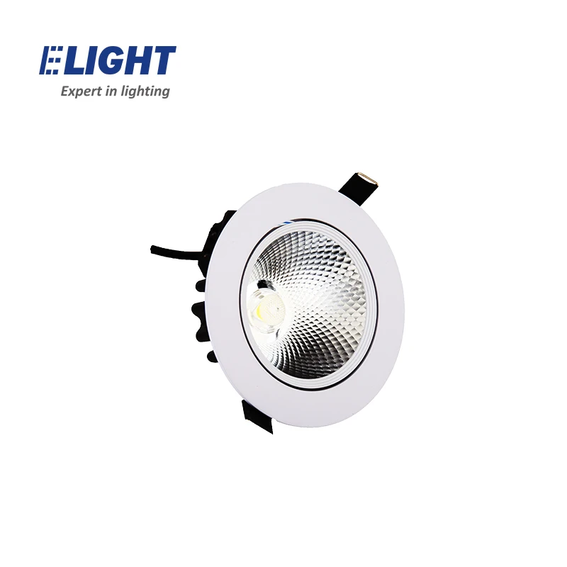 Factory best price round adjustable angle ceiling recessed COB 9w spot light LED downlight
