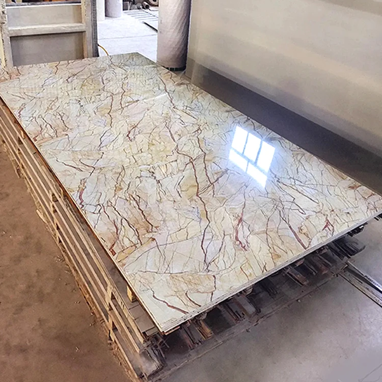 PVC Marble Wall Panel Fireproof Waterproof Decorative Panel for Modern ...