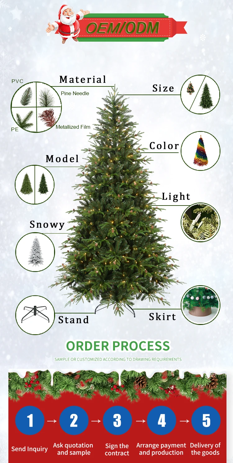 Large Christmas Tree With Led Light Artificial Christmas Tree For