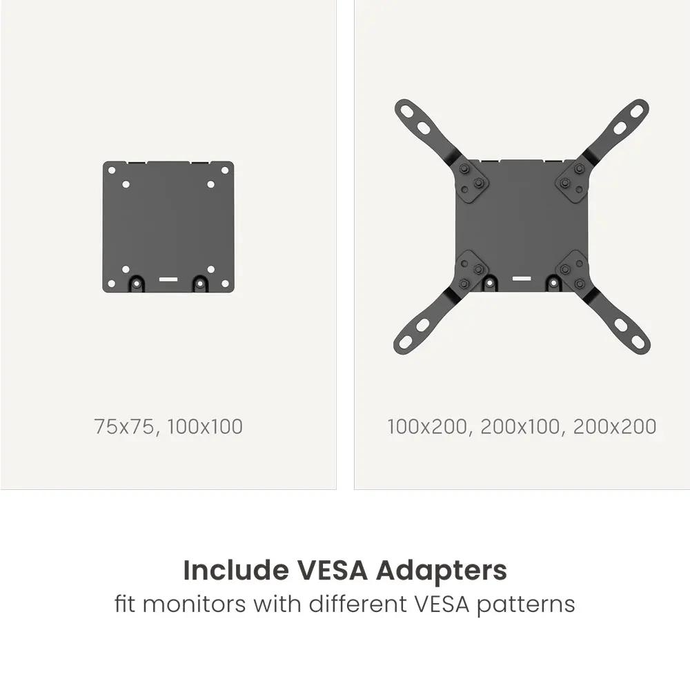 Lumi Ultrawide Computer Desk Mount Heavy Duty Adjustable Single Gas