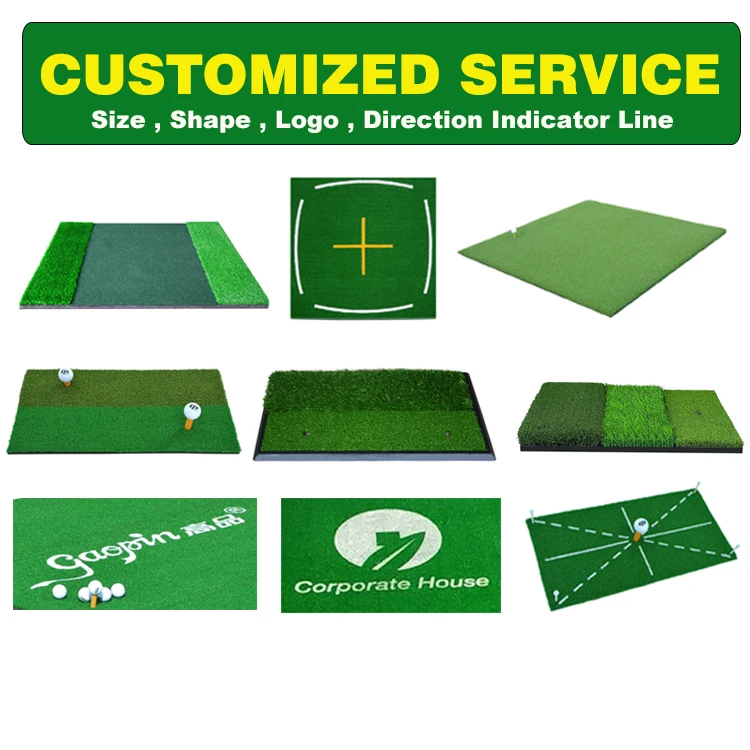 Wholesale Professional Rubber Golf Hitting Mat Driving Range Backyard