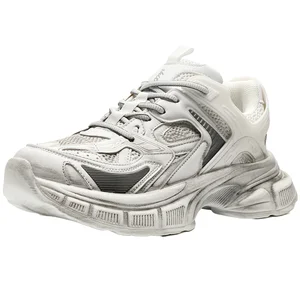 Men's Retro Style Chunky Sports Shoes with Thick Sole Fashion Trend Women's Street Walking & Running Sneakers Court Sneakers