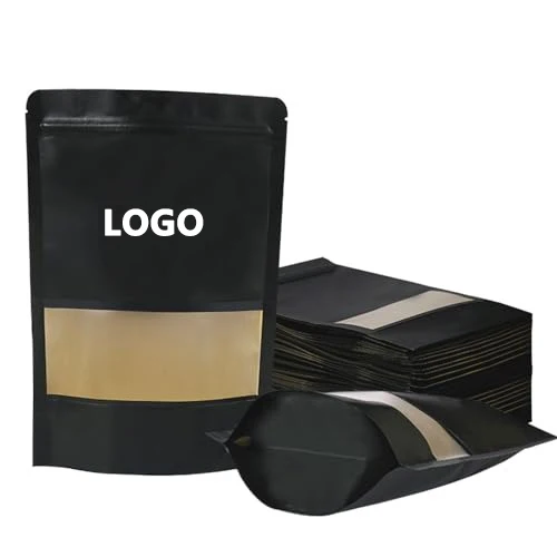 Plastic bags with zip-lock closure matte white tea and coffee bag in various sizes plastic bags