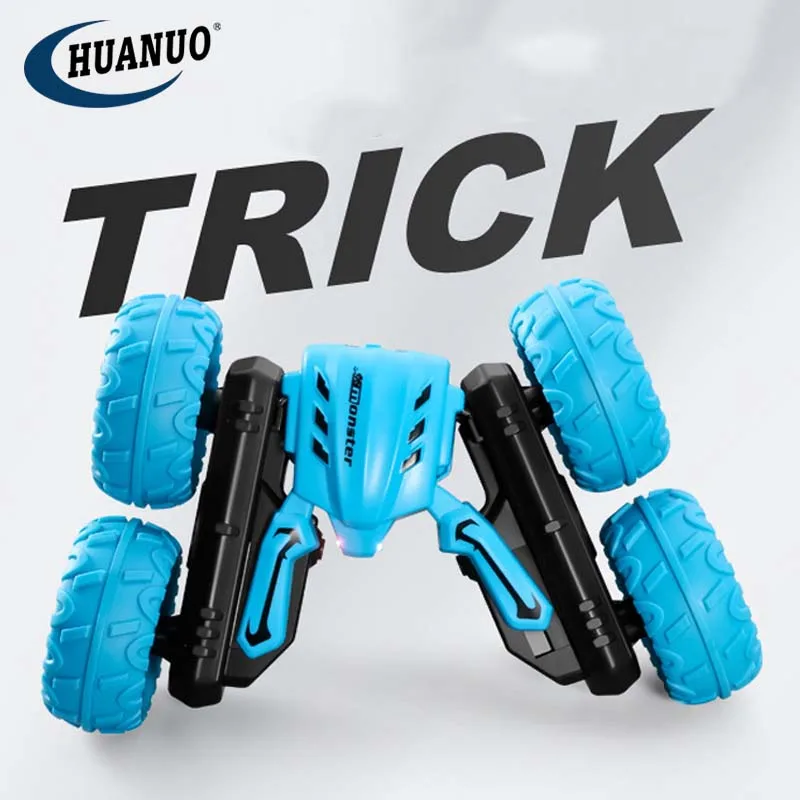 Double Sided Rc Car 2.4GHz 4WD Butterfly Swing Arm Rotating Rc Stunt Twist Car Toys with Lights&Music
