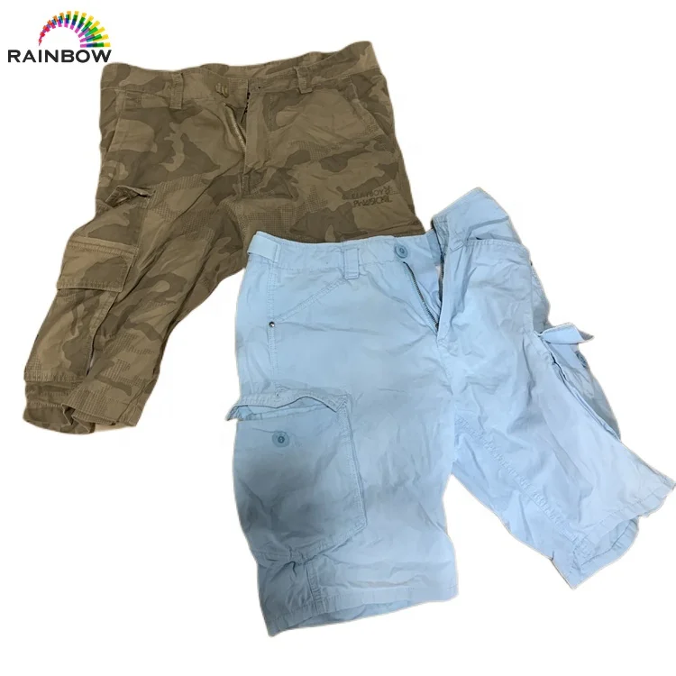 High Quality Used Men Short Pants Second Hand Mixed 2nd Cargo Shorts