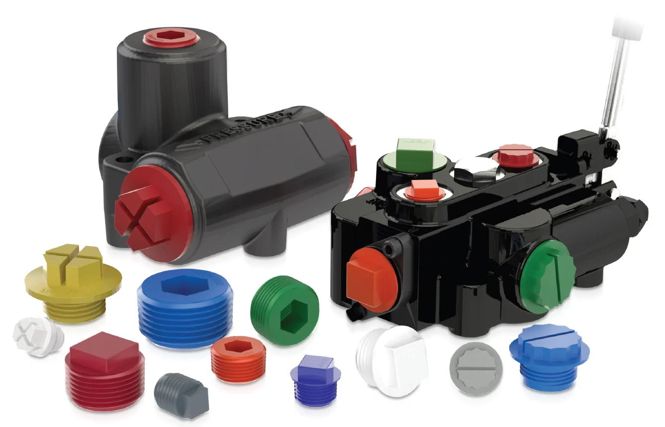 Flared JIC Hydraulic Fitting Threaded Plug Hydraulic Plastic Jic Cap Plug
