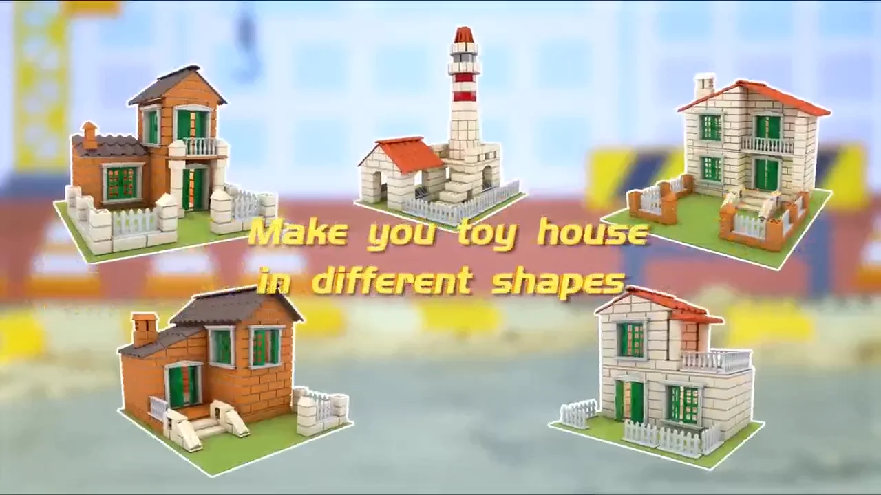 Juego de Construcción de Ladrillos de Cemento para Niños, Juguete para  Construir su Propia Casa de Simulación, Casa de Juguete